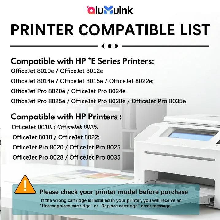 952XL Ink Black Compatible for HP 952 XL Ink Cartridges for Officejet Pro 8710 8745 8702 Printer