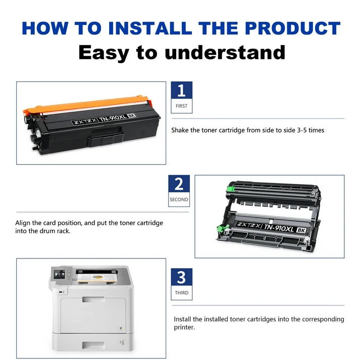 TN910XL TN910 Cyan Toner Replacement for Brother TN910XL Toner Cartridge HL-L9310CDW MFC-L9570CDW Printer