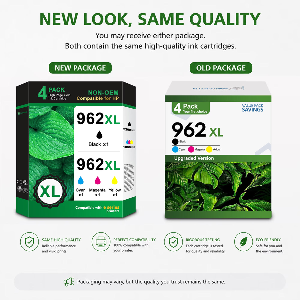 962XL Ink Cartridges Compatible for HP 962XL Ink Cartridges Combo Pack Work for 962 Ink Cartridges for printers (962 XL - 4 Pack)