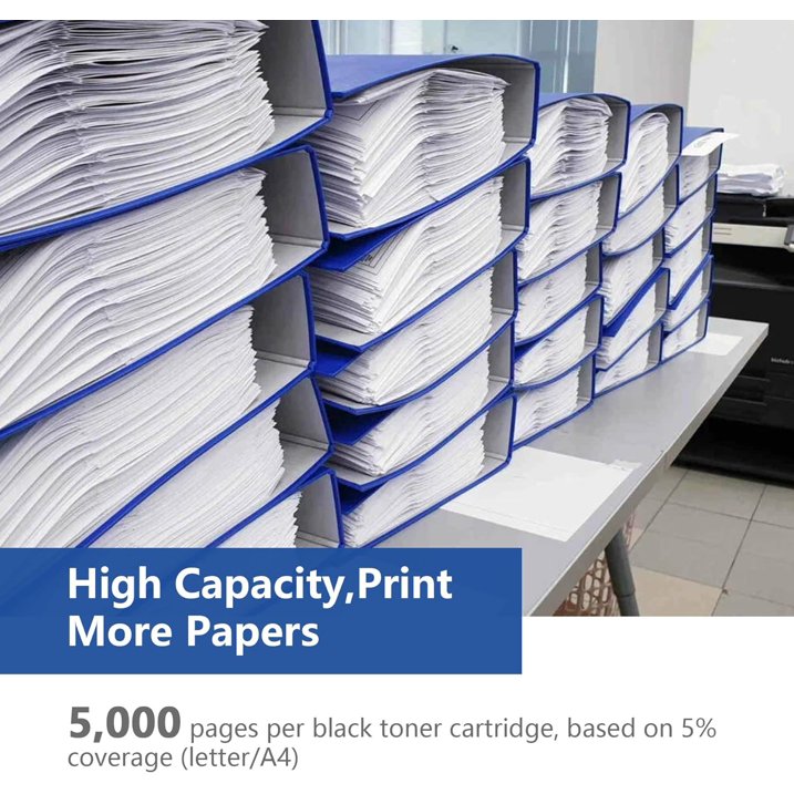 TN770 Black Toner Replacement for Brother TN770 TN760 Toner Cartridge for HL-L2370DW Printer(2-Pack)