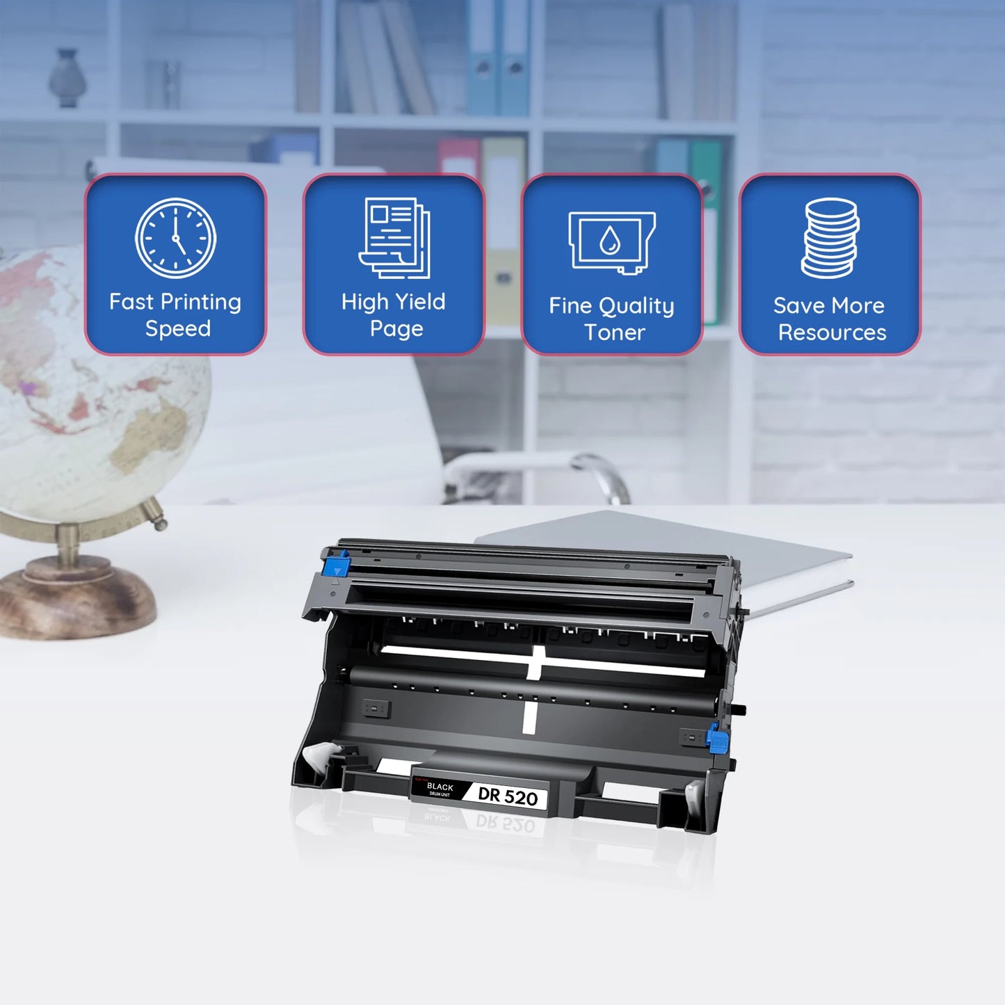 DR520 Black Drum Unit Compatible with Brother DR 520 for DCP-8060 DCP-8065DN Printers