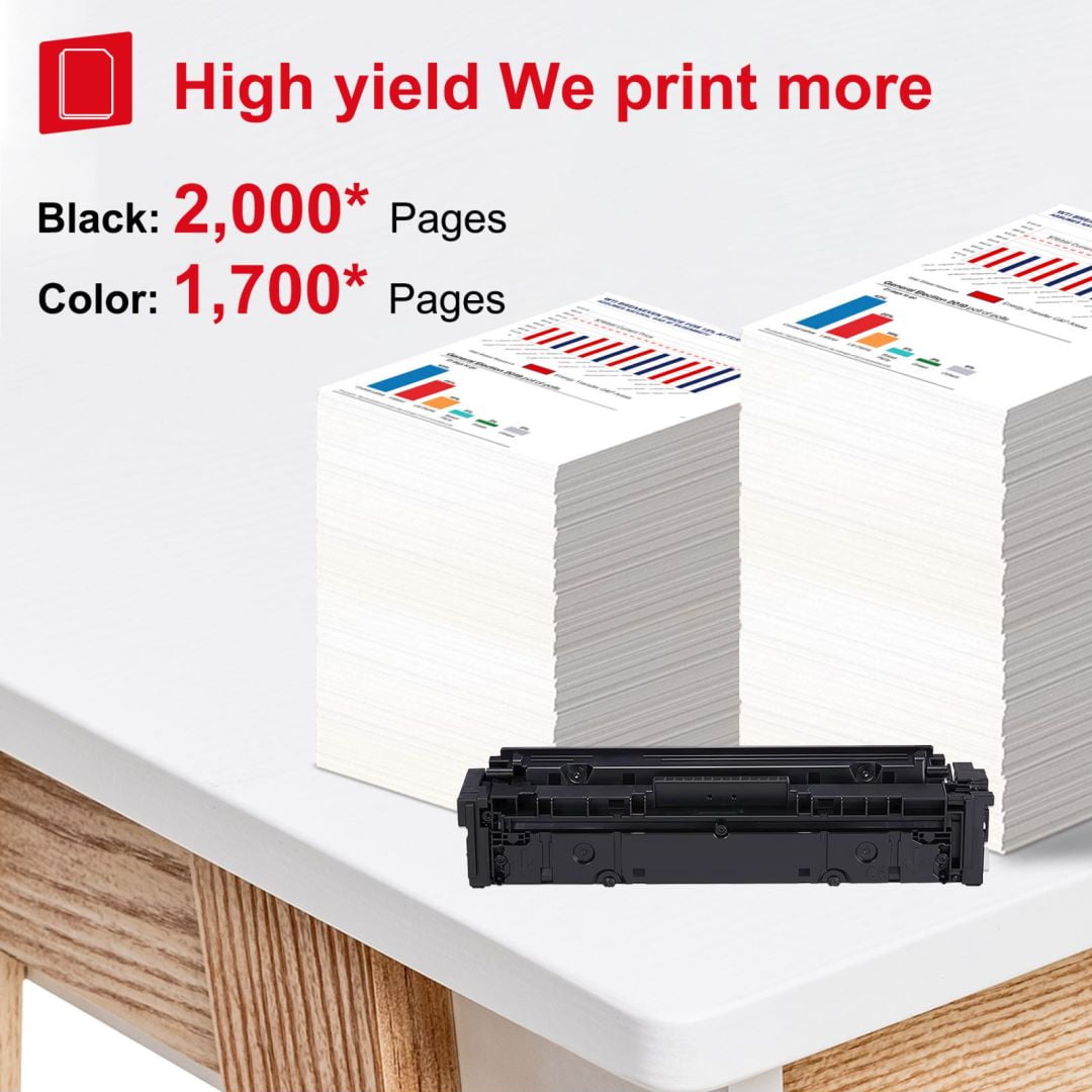 054 Toner Cartridge Replacement for Canon 054 ImageCLASS MF641Cdw MF642Cdw MF644Cdw LBP622Cdw Printer - 4 Pack BK/C/M/Y