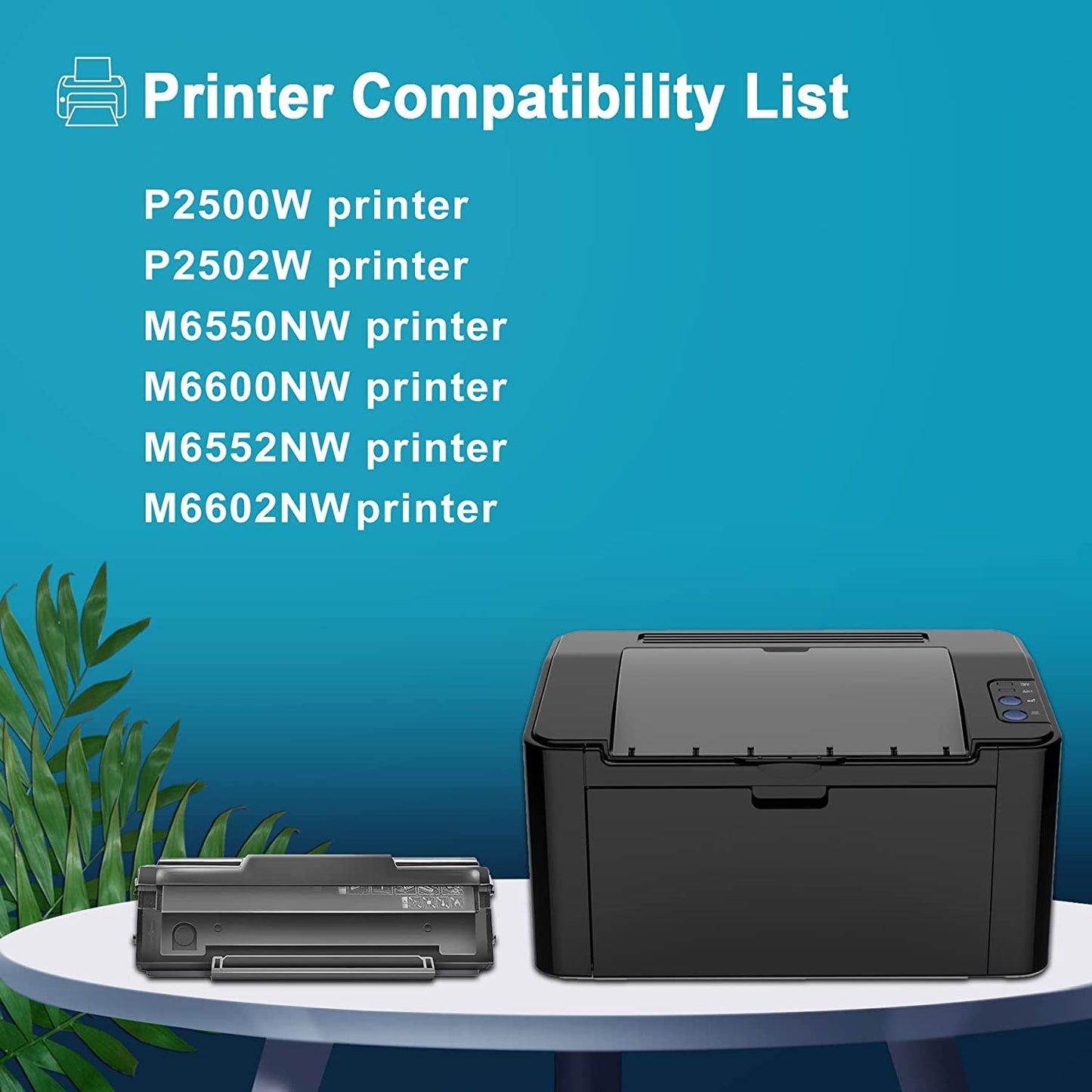 PB-211EV Toner Cartridge Replacement for Pantum PB-211 PB-211EV M6602NW (Black,2-Pack)
