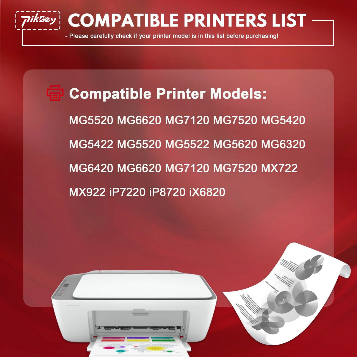 PGI-250XL CLI-251XL Ink Cartridges (5-Pack) - Compatible for Canon 250 251 Ink Cartridges for Canon Pixma MX922 MG5420 iP7220 Printers