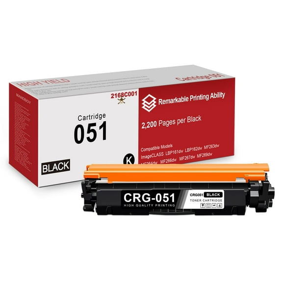 051 Black Toner Cartridge Replacement for Canon MF264dw MF266dw MF267dw MF269dw Printer