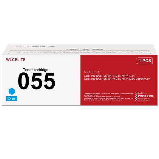 055 Toner Cartridge Replacement for Canon 055 High Yield Toner Cartridge for Color image CLASS MF743Cdw MF741Cdw Printer