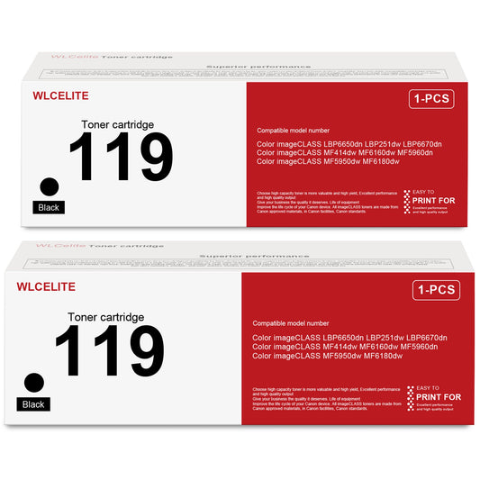 119 Toner Cartridge Compatible for Canon 119 Toner Cartridges For MF6180dw MF414dw Printer