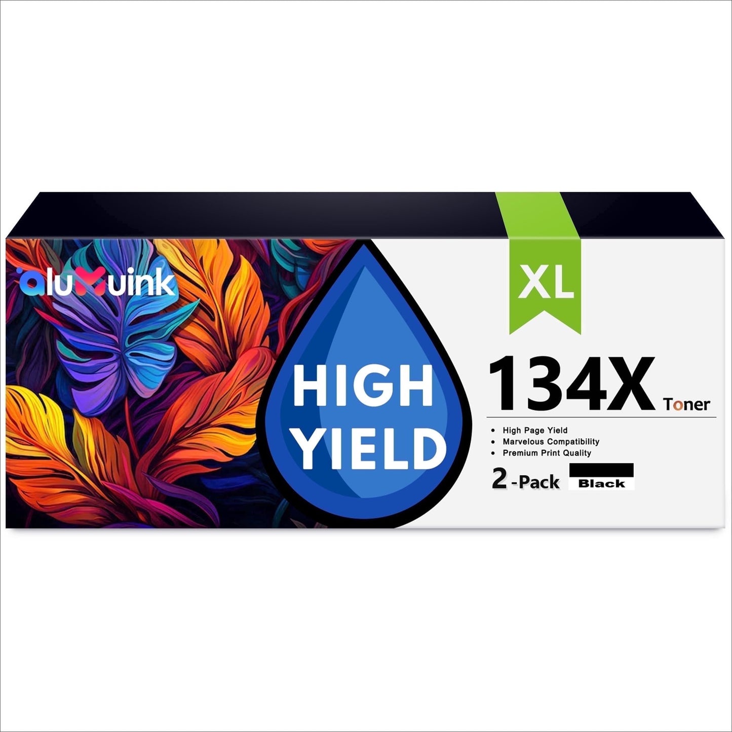 134X Toner Cartridge 2 Pack Compatible for 134X W1340X Black Toner Cartridges for Laser M209,MFP M234 Series Printers