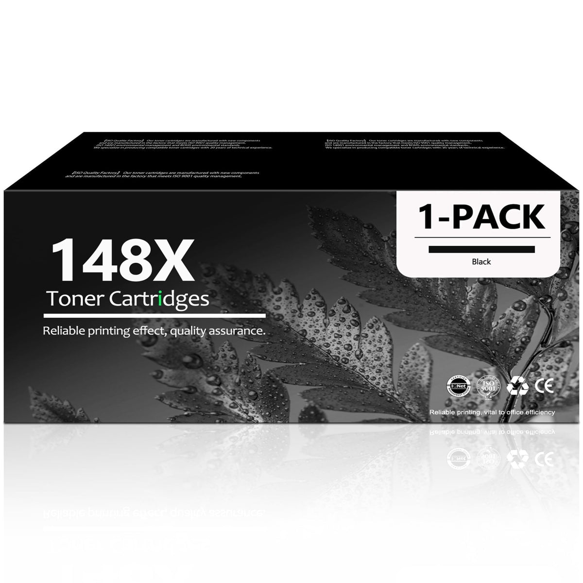 148X Black Toner Cartridge Compatible for 148X 148A High Yield for LaserJet Pro 4001dn 4001n Printer