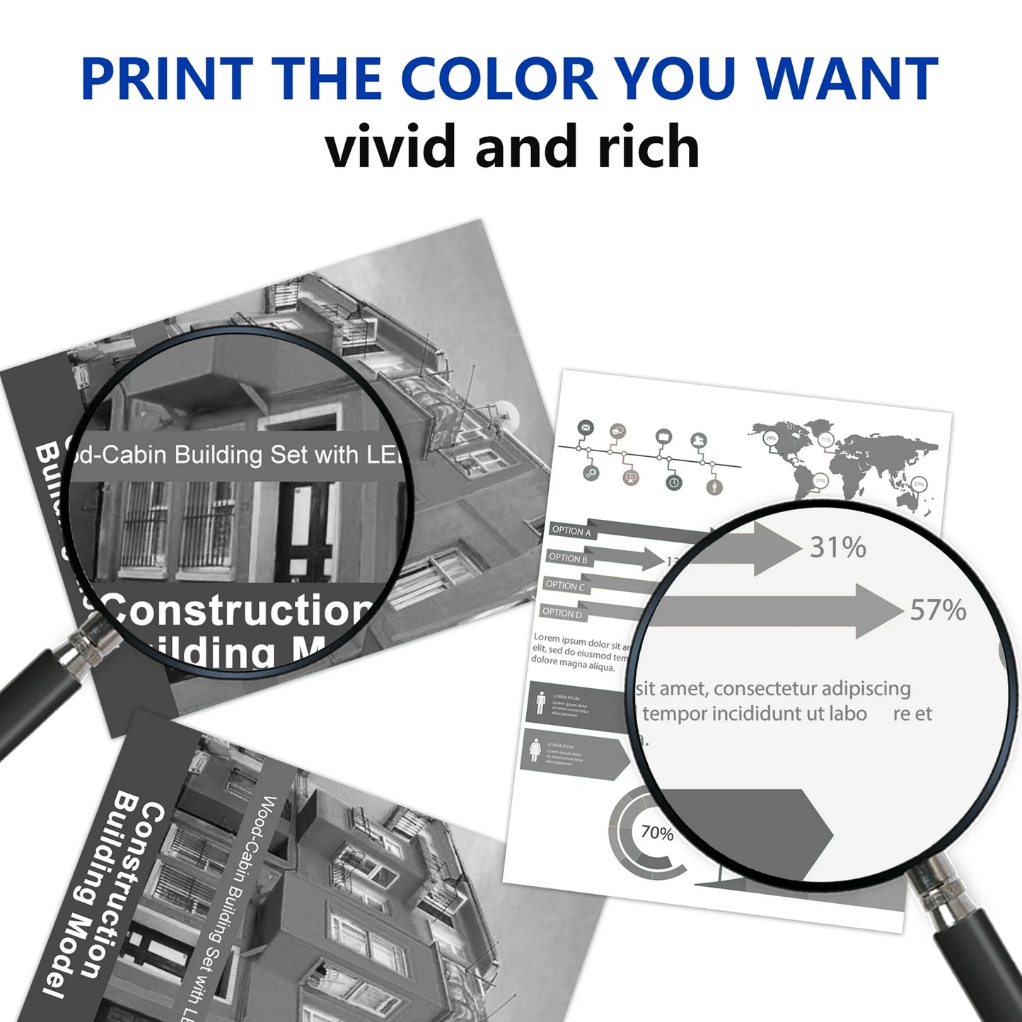 TN360 Toner for Brother TN360 TN330 Toner Cartridge Printer DCP-70302 HL-2140 MFC-7345N 2 Pack