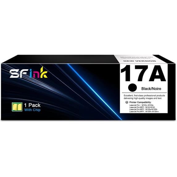 17A CF217A 1 Pack Toner Cartridges Compatible for HP17A for Laser Pro M102 Series; Laser Pro MFP M130 Series Printers (Black)