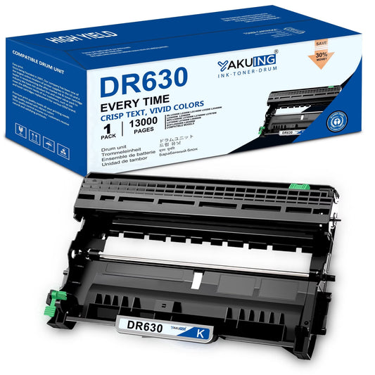 DR630 Drum Unit Compatible for Brother DR630 High Yield Black Works with MFC-L2700DW ( 1 Pack )