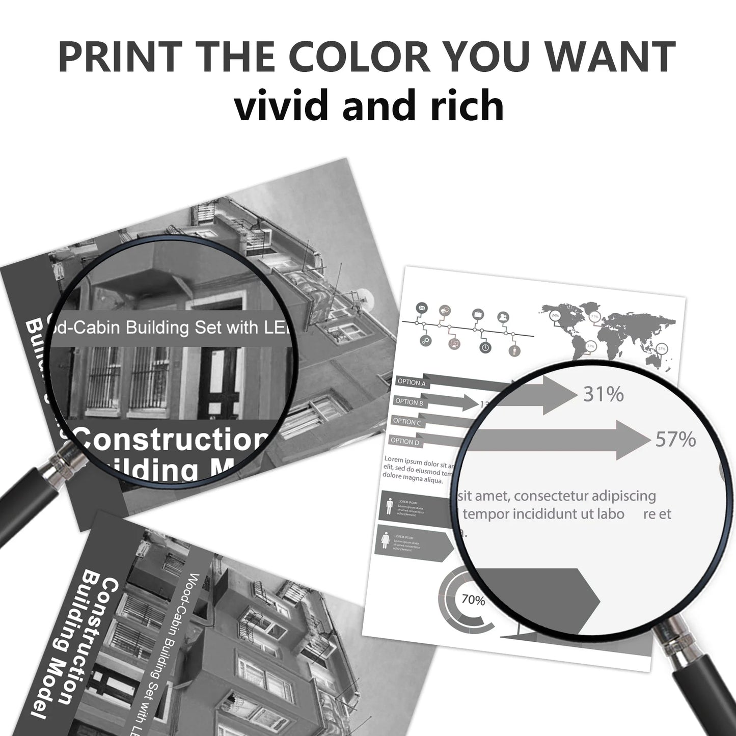 48A Toner Compatible for HP 48A CF248A Toner Cartridge Black for LaserJet Pro M15w M30w Printer