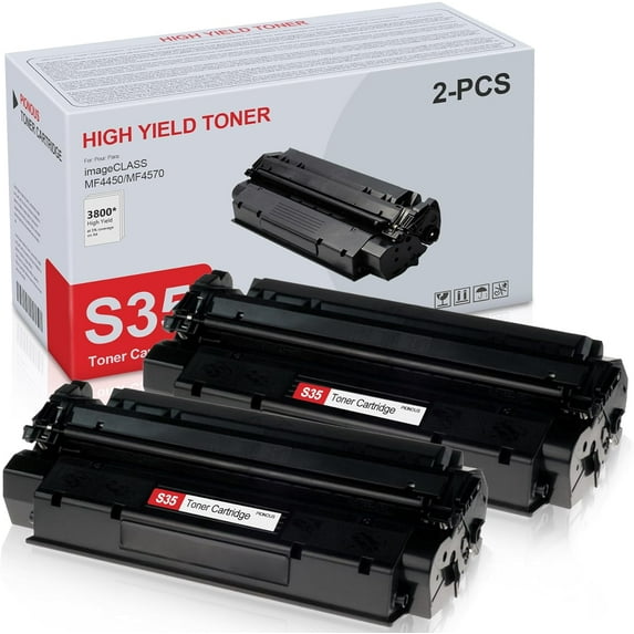 2 Pack S35 High-Yield Black Toner Cartridge : S35 Toner Replacement for Canon imageCLASS D320 D340 D310 D383 FAXPHONE L170 L360 L380 LaserClass 310 320 PC-D320 D340 Printer Toner