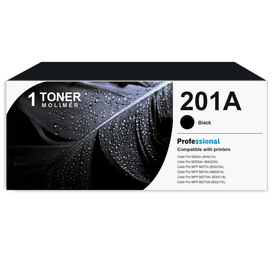 201A Toner Cartridge Compatible for 201A CF400A Toner Cartridge for Color Pro M252dw Printer
