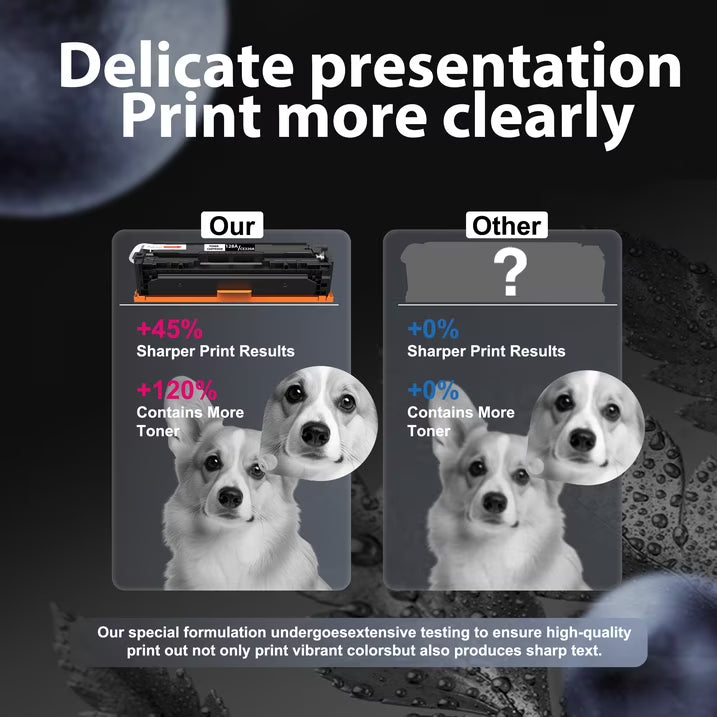 128A Black Toner Cartridge Compatible for 128A CE320A Toner Cartridges for Printer (2 Pack)