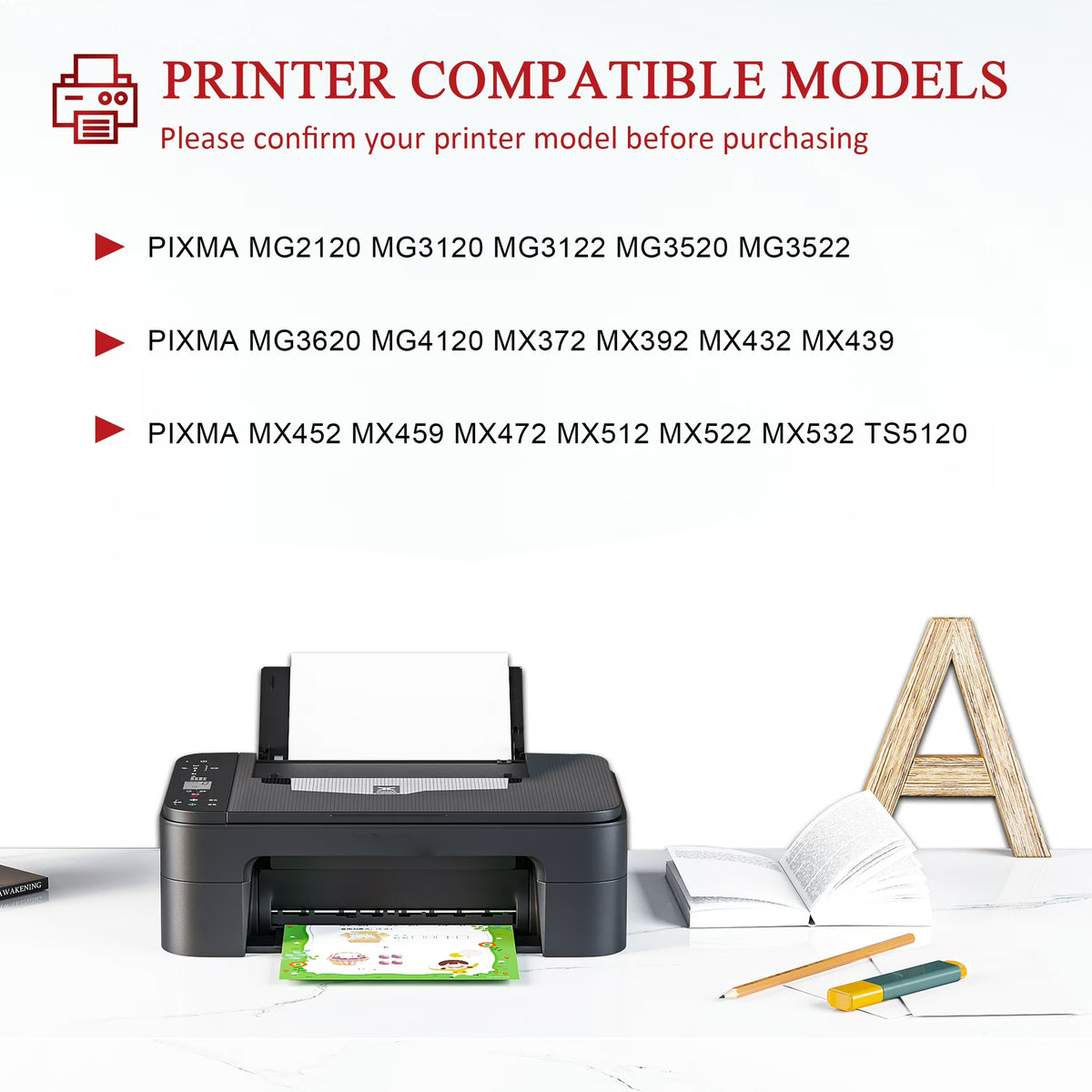 PG 245XL Ink Cartridges for Canon Ink 245XL 245 Ink Cartridge for MX532 TS5120