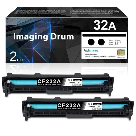 32A Lmaging Drum compatible for HP Laserjet 32A Drum Unit CF232A for Pro M118dw Printer（2 Pack）