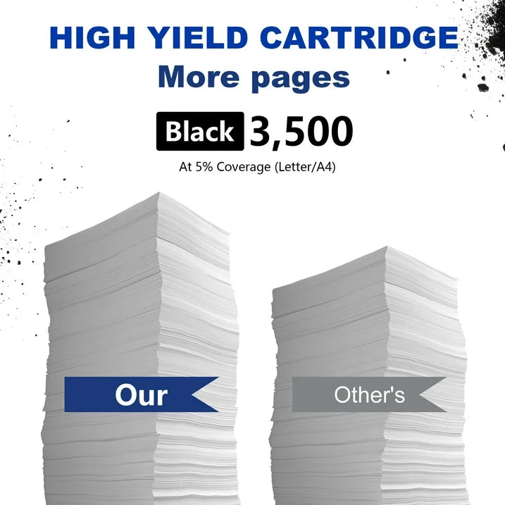 TN830 XL Toner TN830 Black Compatible for Brother TN830XL Toner Cartridge DCP-L2640DW HL-L2460DW HL-L2405W Printer 2-Pack