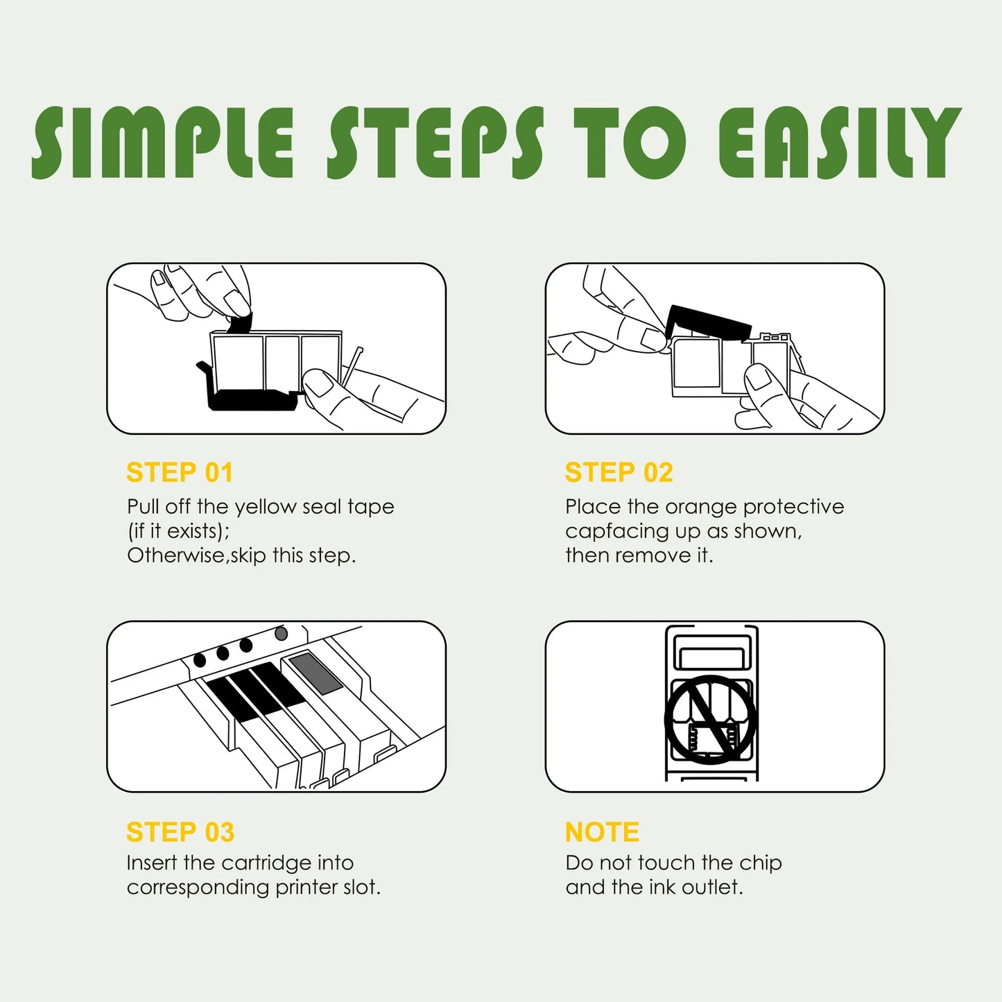 932XL 933XL Ink Cartridge Compatible for HP 932 933 Ink Cartridge Combo Pack for HP OfficeJet 6100 6600 Printers