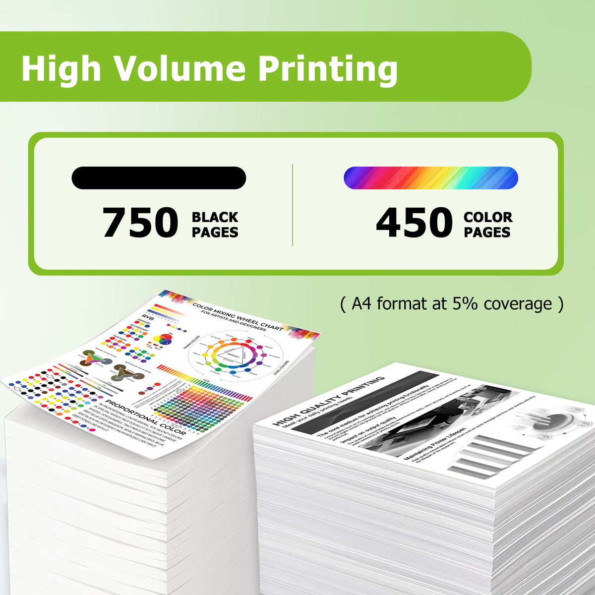 63XL Ink Cartridge Combo Pack Compatible for HP63 63 XL Ink Cartridges Work with Officejet 3930 4650 5255 5257 5258 5259 5200 5252 Printers (1 Black /1 Tri-Color)