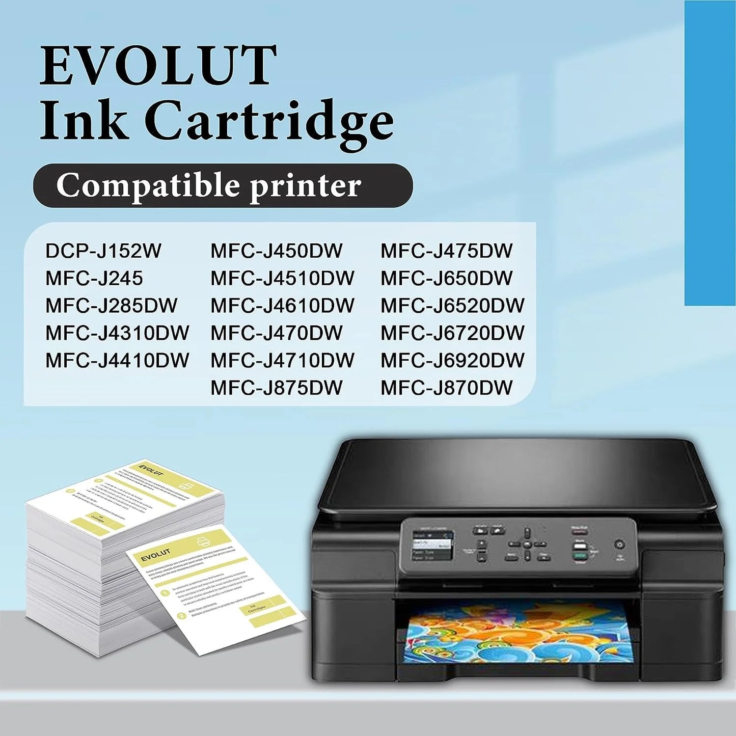 LC103XL Ink Cartridge (2BK/1C/1M/1Y) Compatible for Brother LC103 Ink for DCP-J152W MFC-J245 Printer