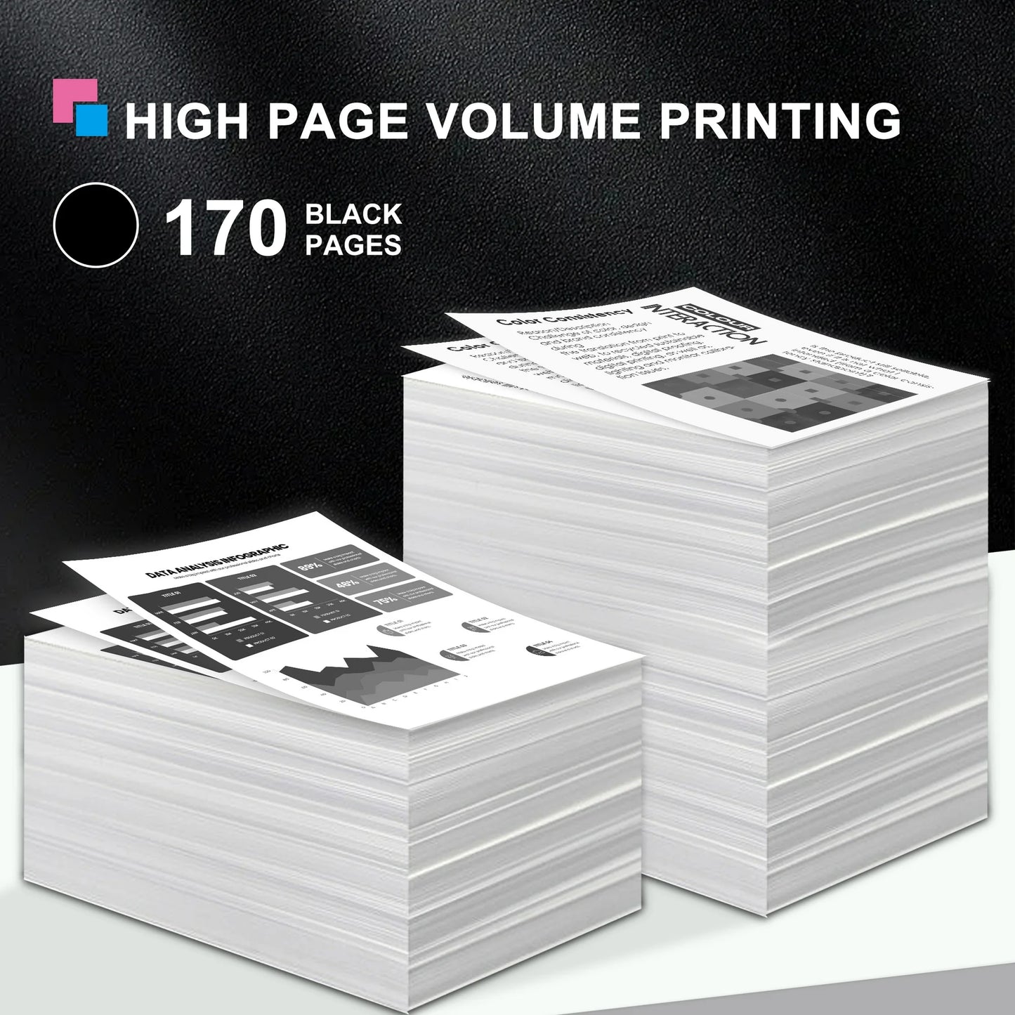 68 Ink Compatible for HP 68 Black Ink Cartridge for Envy 6100e 6500e Series