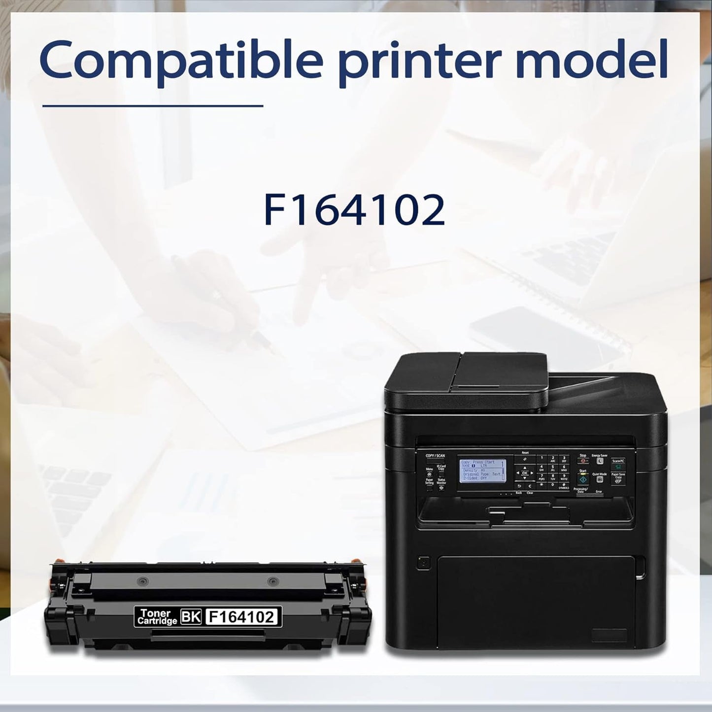 F164102 Toner Cartridge Replacement for Canon F164102 for use in F164102 (Black, 1-Pack)