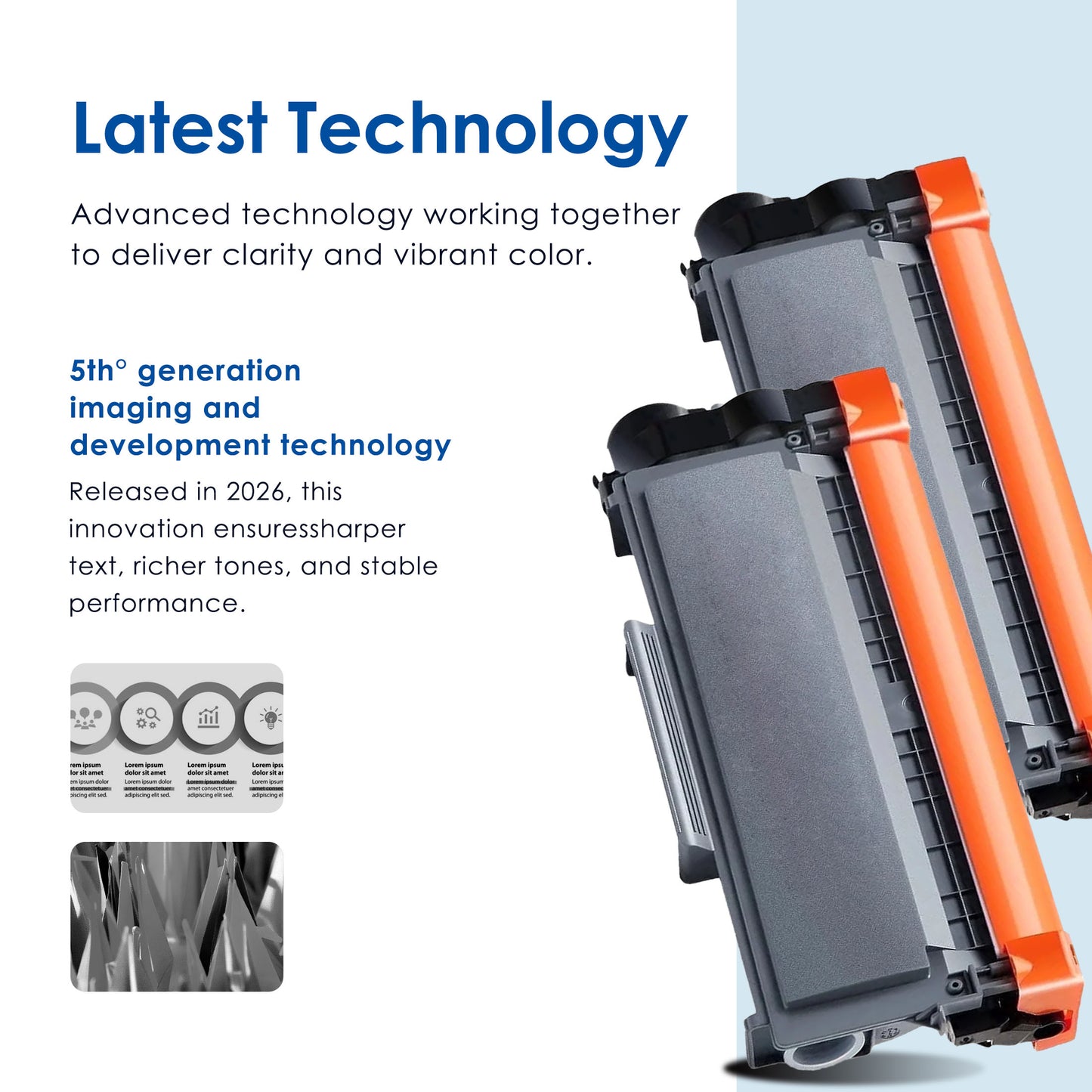 TN-660 TN660 Toner Cartridge Compatible for Brother TN660 High Yield Black Works with HL-L2360DW DCP-L2540DW MFC-L2700DW L2707DW ( 4 Black, 2800 Pages Per Cartridge )