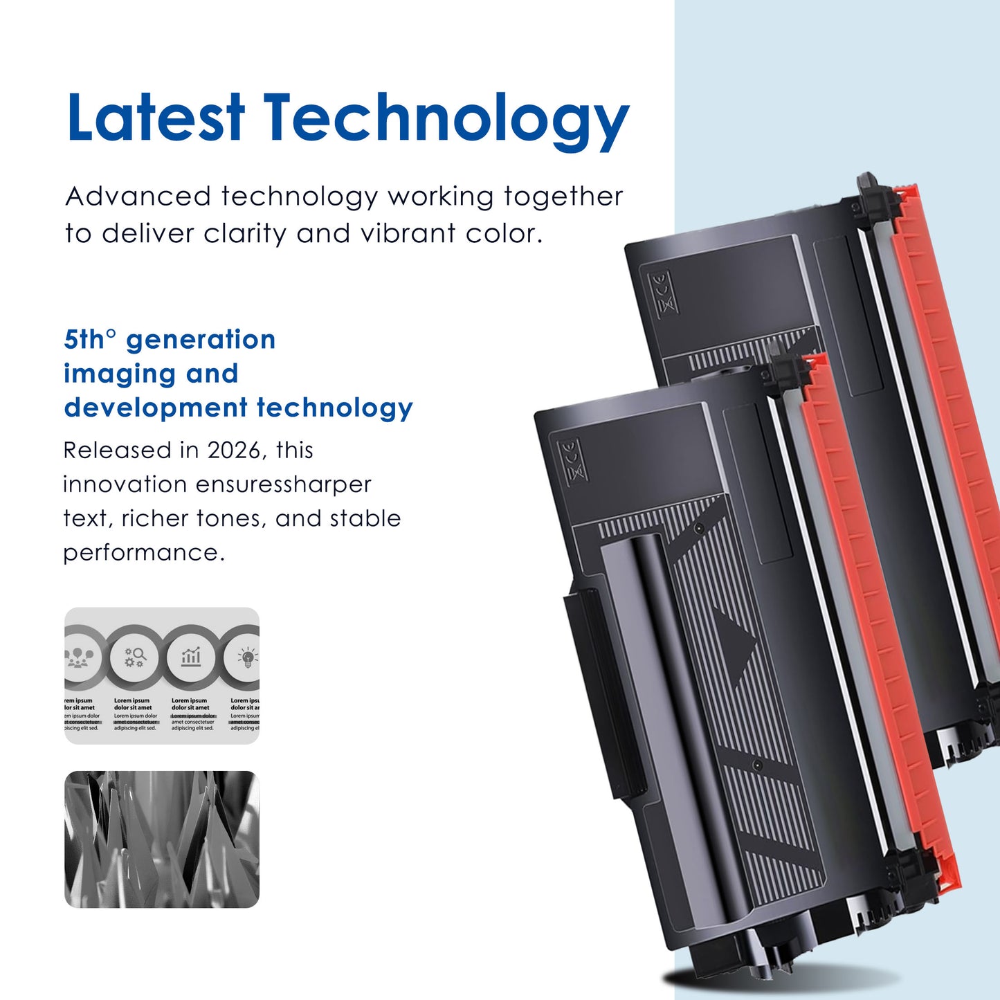 TN 850 TN-850 Toner Cartridge Compatible for Brother TN850 High Yield Black Works with DCP-L5650DN HL-L5100DN MFC-L6700DW ( 3 Black )