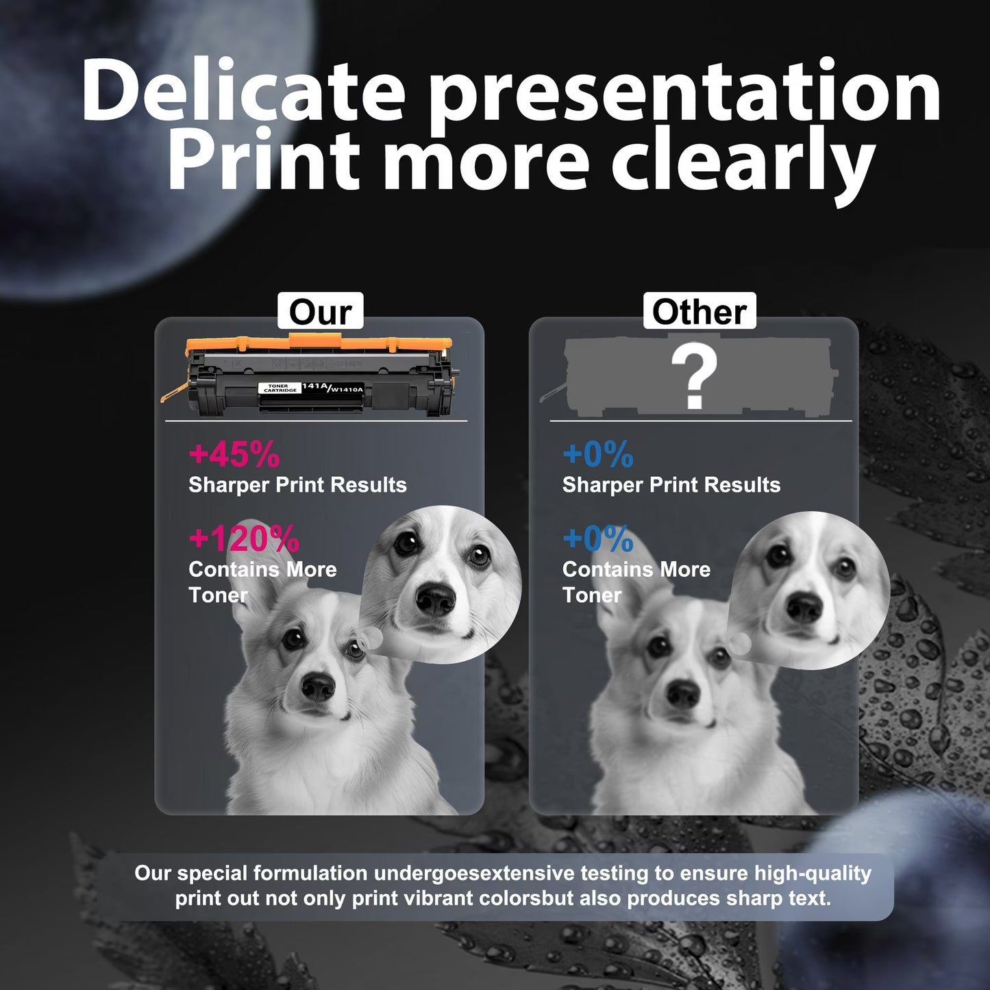 141A W1410A Toner Cartridge Compatible for 141A Black Toner Cateridge for LaserJet M110w M139w Printer (4 Pack)