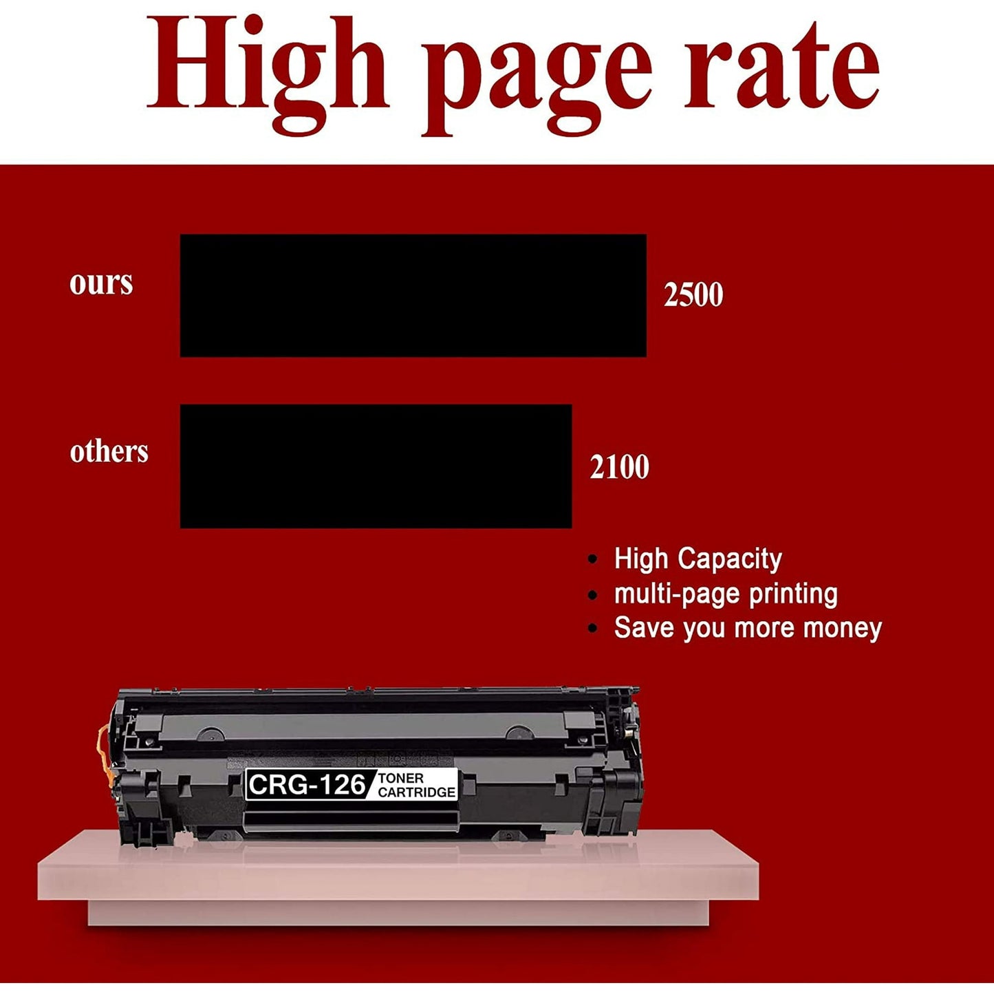 CRG 126 3483B001 Toner Cartridge Replacement for Canon ImageClass LBP6230dn LBP6230 LBP6230dw LBP6200 LBP6200d Printer.