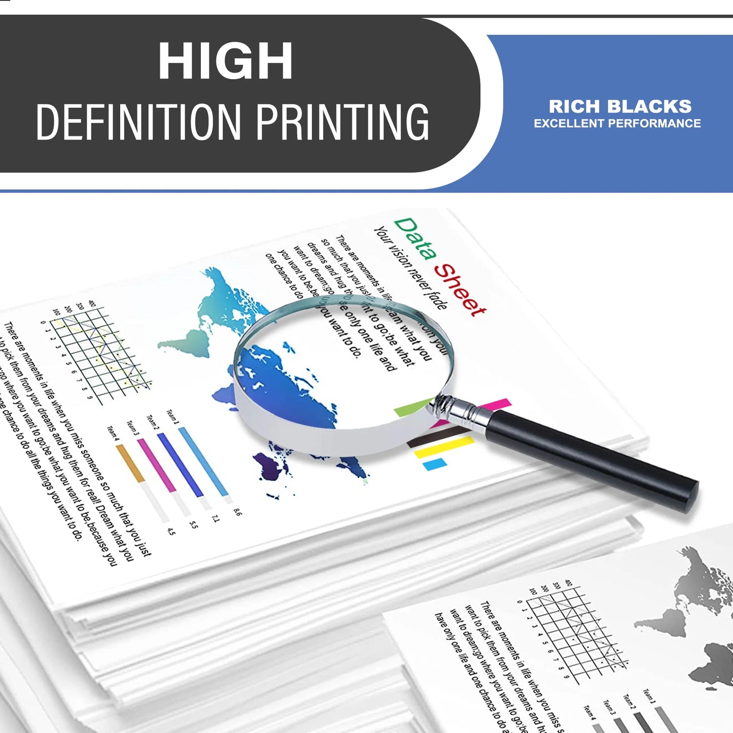 206A W2110A Toner Cartridge Black 1-Pack Compatible for 206A W2110A Toner Cartridges for Color Laser Pro M255; Color Laser Pro MFP M282, M283 Series Printer