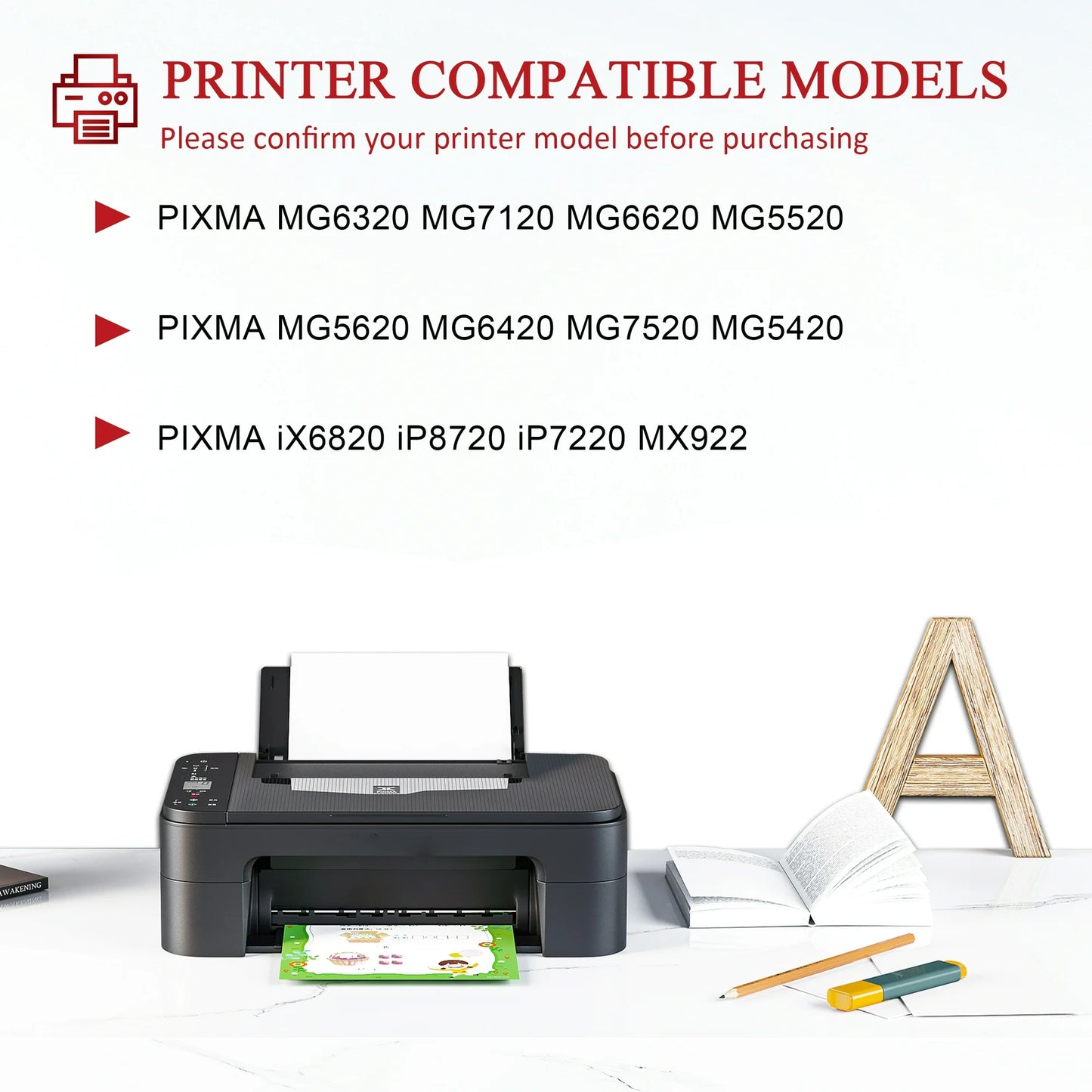 PGI 250XL CLI 251XL Ink Cartridge Compatible for Canon 250XL 251XL Ink Cartridge for MG7520 MG5420 Printer（10 Pack ）