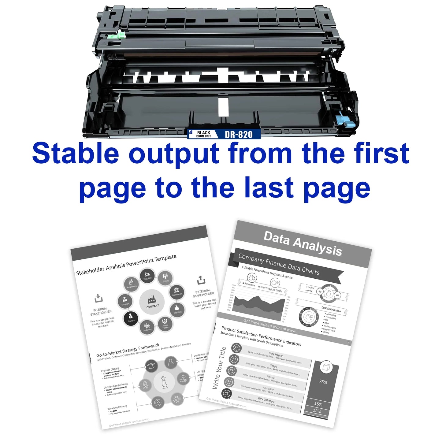 DR820 Black Drum Unit Compatible for Brother DR 820 (1 pack ) for MFC-L5800DW MFC-L5850DW Printers