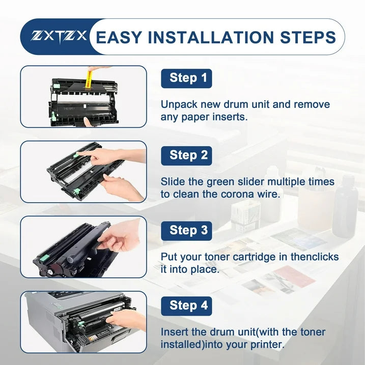 DR830 Drum Compatible for Brother DR830 Drum Unit MFC-L2820DWXL HL-L2480DW DCP-L2640DW Printer
