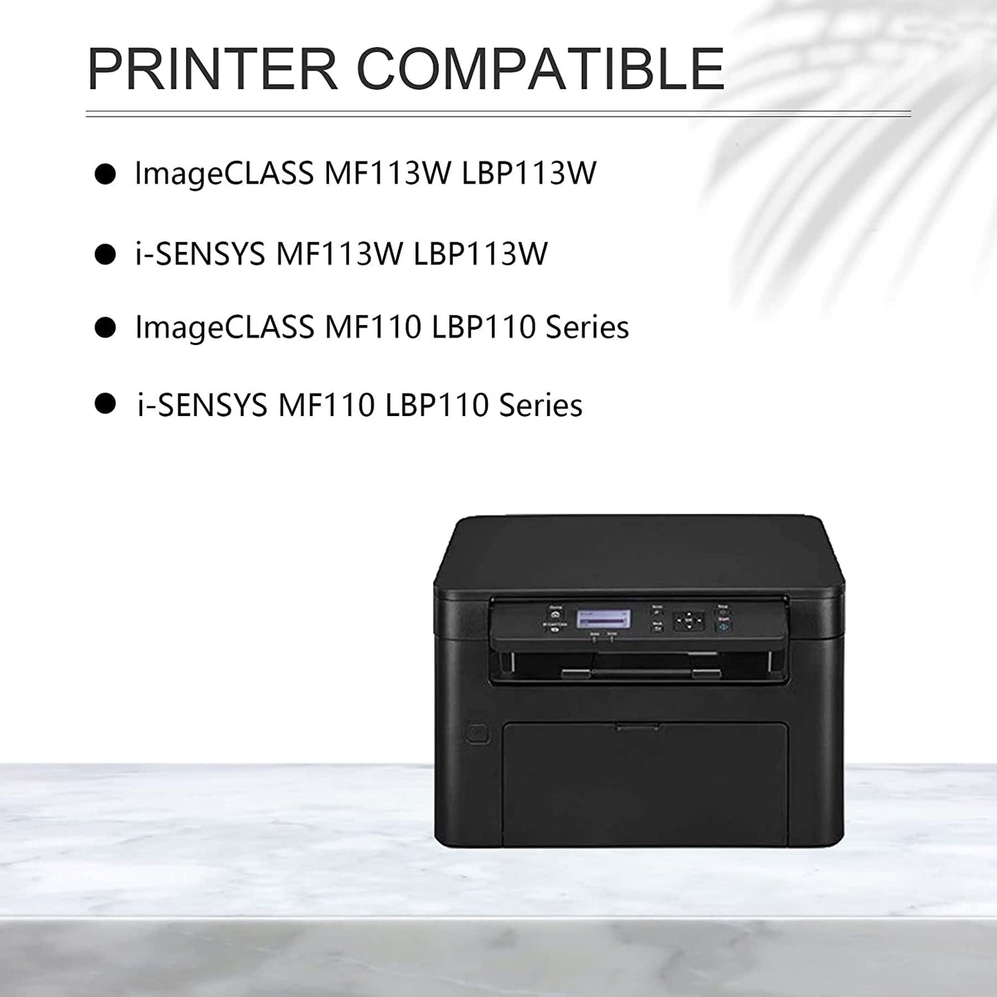 047 Black Toner Cartridge 2 Pack Replacement for Canon imageCLASS LBP113w Printer