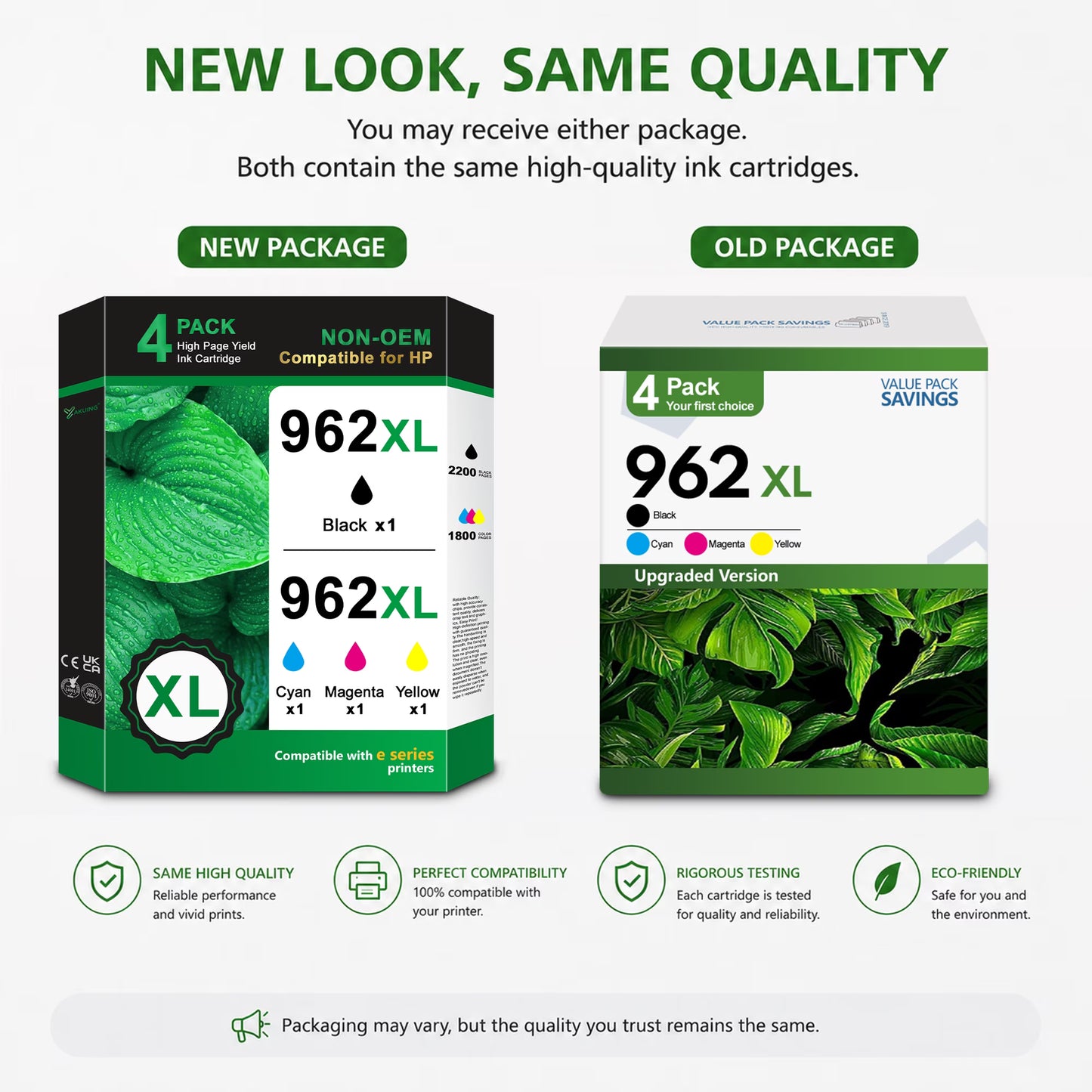 962XL Ink Cartridges Compatible for HP 962XL Ink Cartridges Combo Pack Work for 962 Ink Cartridges for printers (962 XL - 4 Pack)