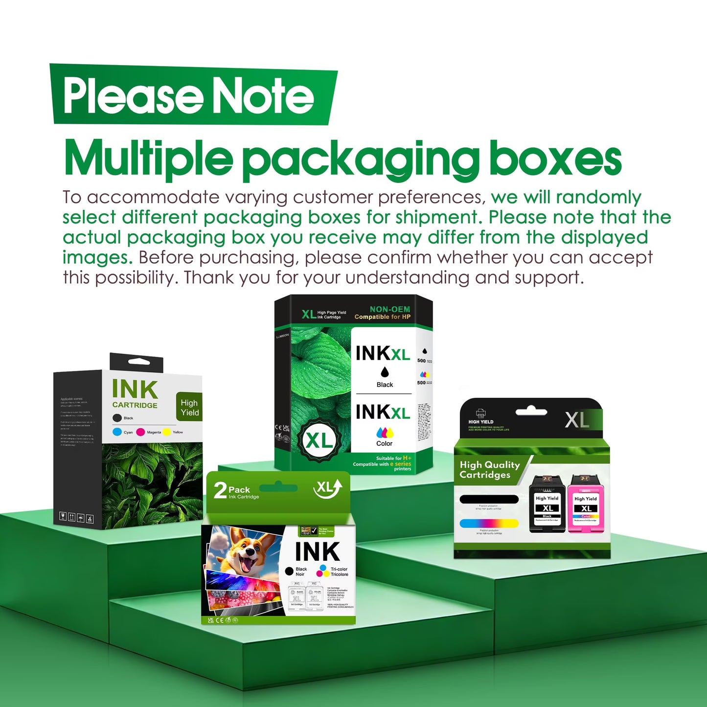 564XL Ink Cartridges Compatible for HP 564 XL Ink Cartridge 564 Ink Work with DeskJet 3520 3521 3522 3525 3526 Photosmart Premium C309A C410A C310A B210 Printers (5 Pack)