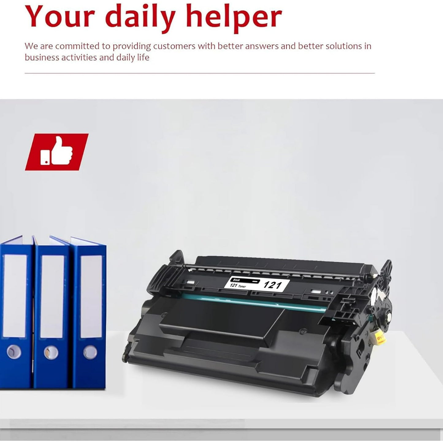 121 Toner Cartridge 1 Black 121 Toner Replacement for Canon 121 ImageCLASS D1620 D1650 Printer