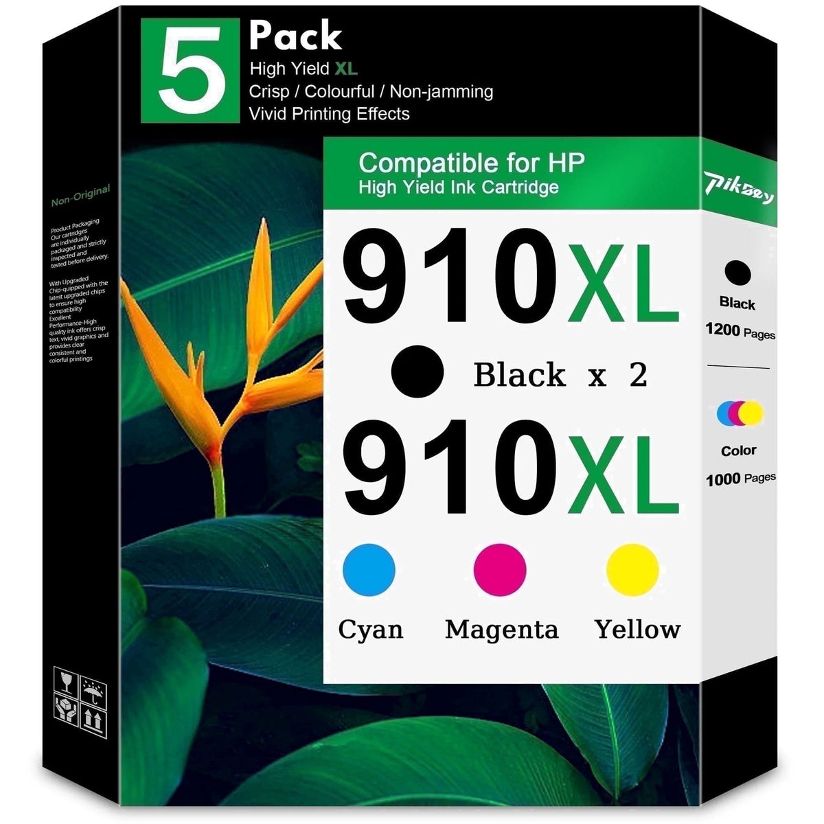 910XL Ink Cartridges Combo Pack Compatible for HP 910 Ink Works with 910 XL Cartridge Printer
