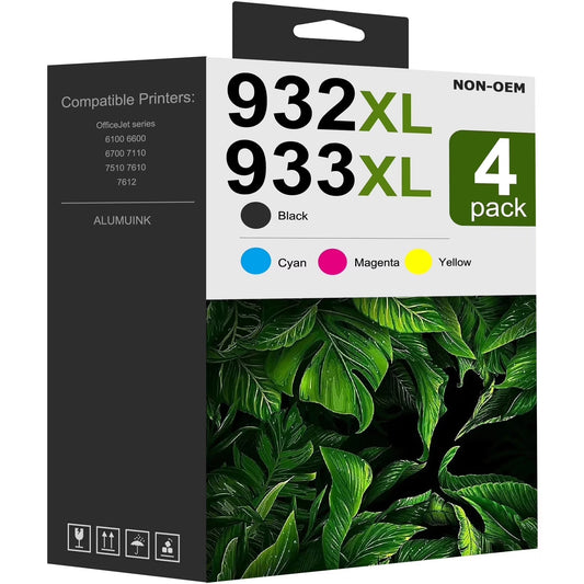932XL 933XL Black Color Ink Cartridge Compatible for HP 932 XL 933 XL Ink for Officejet 6700 Printer