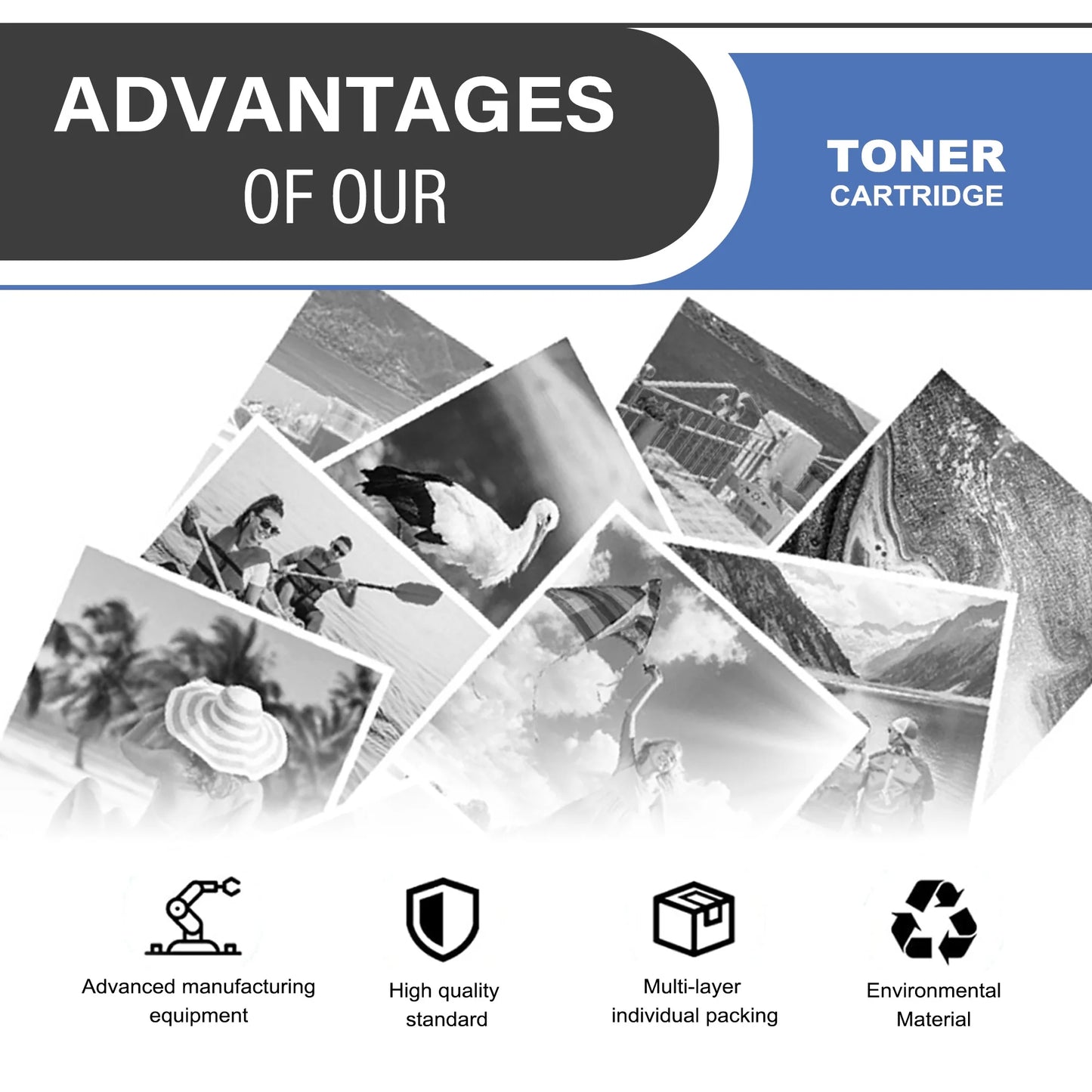 128A CE320A Toner Cartridge Balck 1-Pack Compatible for HP 128A CE320A Toner Cartridges for Laser Pro CM1415 Color, CP1525 Color Series Printer