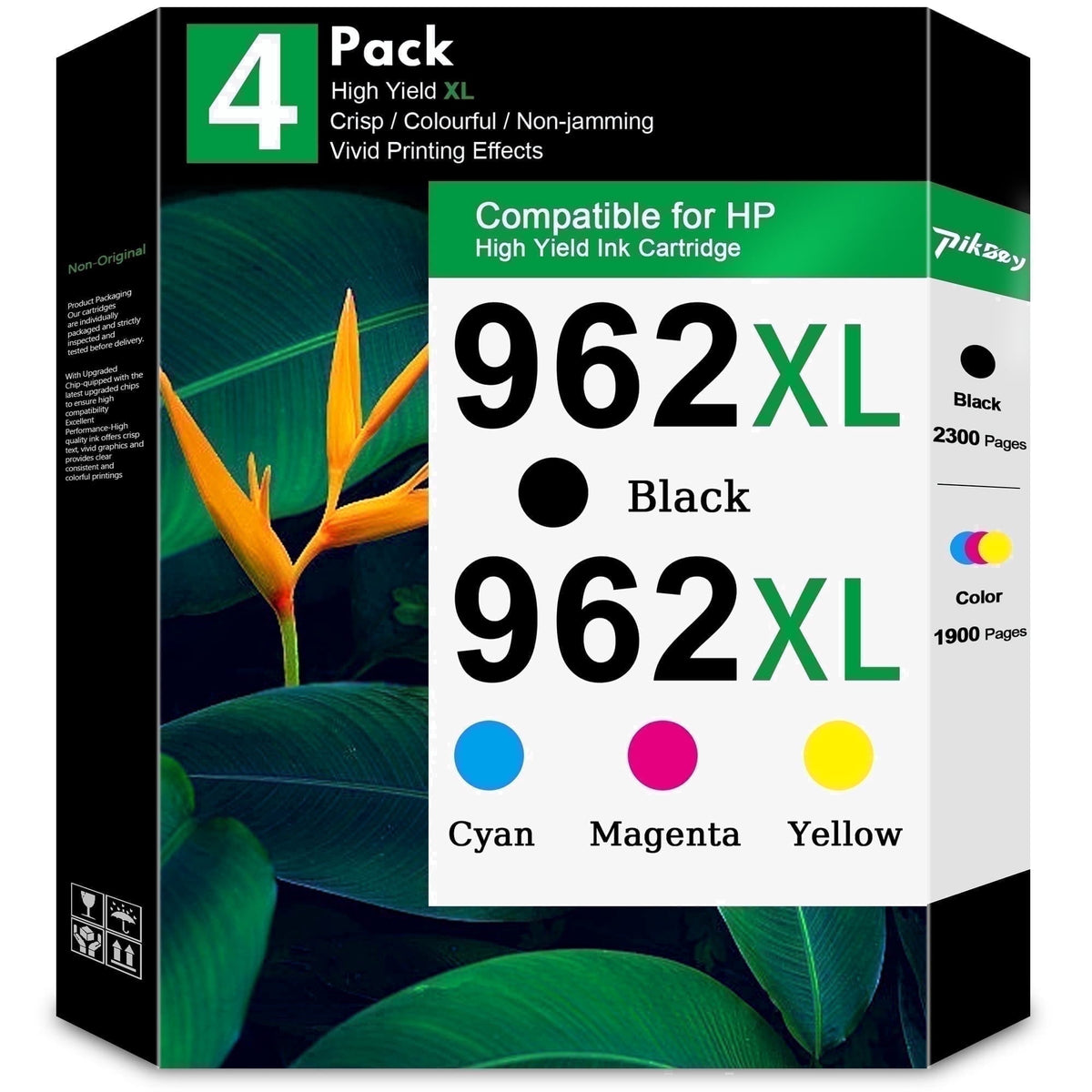 962XL Ink Cartridges Combo Pack (4 Packs) - Compatible for HP 962 962 XL Ink Cartridges Works with 962XL Cartridge Printers