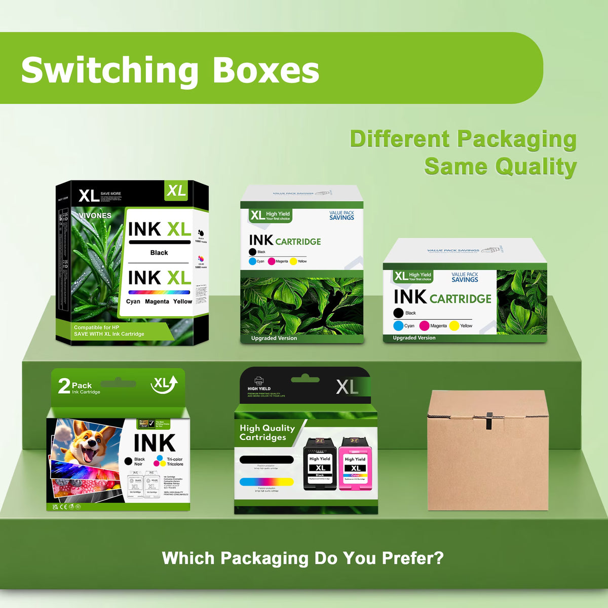 950XL 951XL Ink Cartridges Combo Pack Compatible for HP 950 951 XL Ink Cartridges Work with Office Jet Pro 8610 8620 Printers (4 Pack)