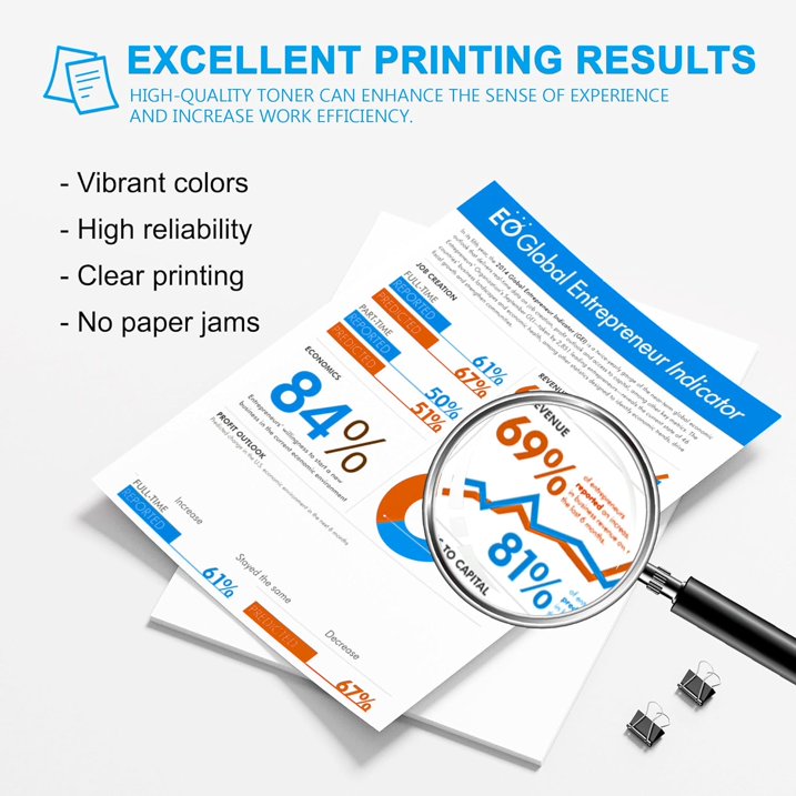414A Toner Cartridges (with Chip) Compatible for 414A W2020A 414X W2020X Color Pro MFP M479fdw M454dw M454dn M479fdn Printer Ink (Black Cyan Magenta Yellow, 4-Pack)