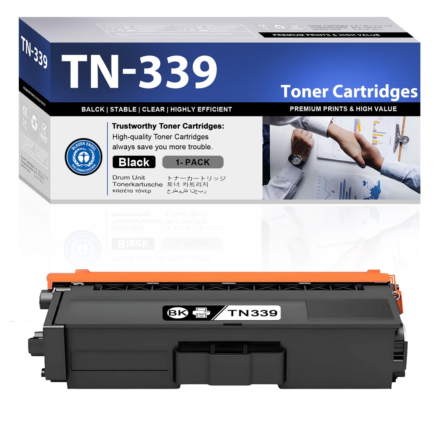 TN339 Toner Cartridges ZXTZX Compatibles for Brother TN339 Toner HL-L8350CDW MFC-L8600CDW Series Printers 1 Pack Black
