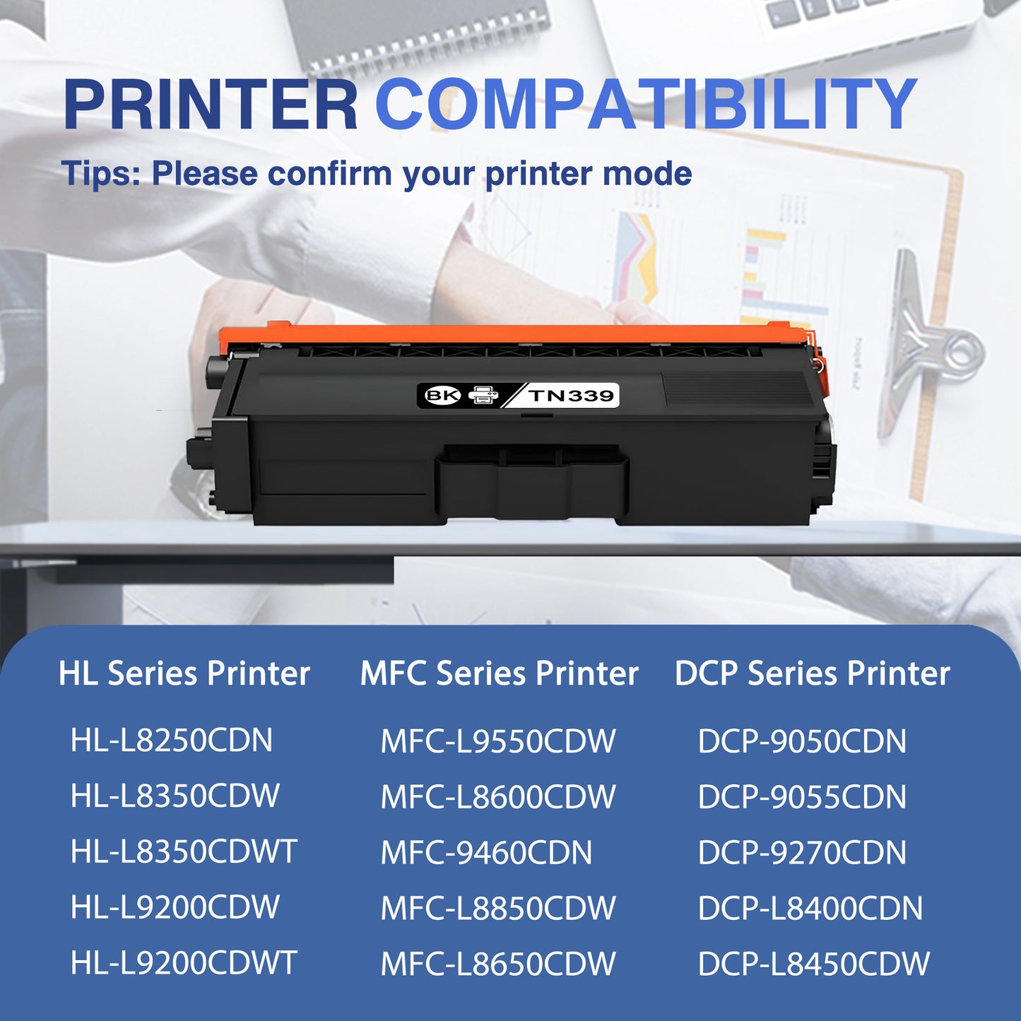 TN339 Toner Cartridges ZXTZX Compatibles for Brother TN339 Toner HL-L8350CDW MFC-L8600CDW Series Printers 3 Pack(Cyan Magenta Yellow)