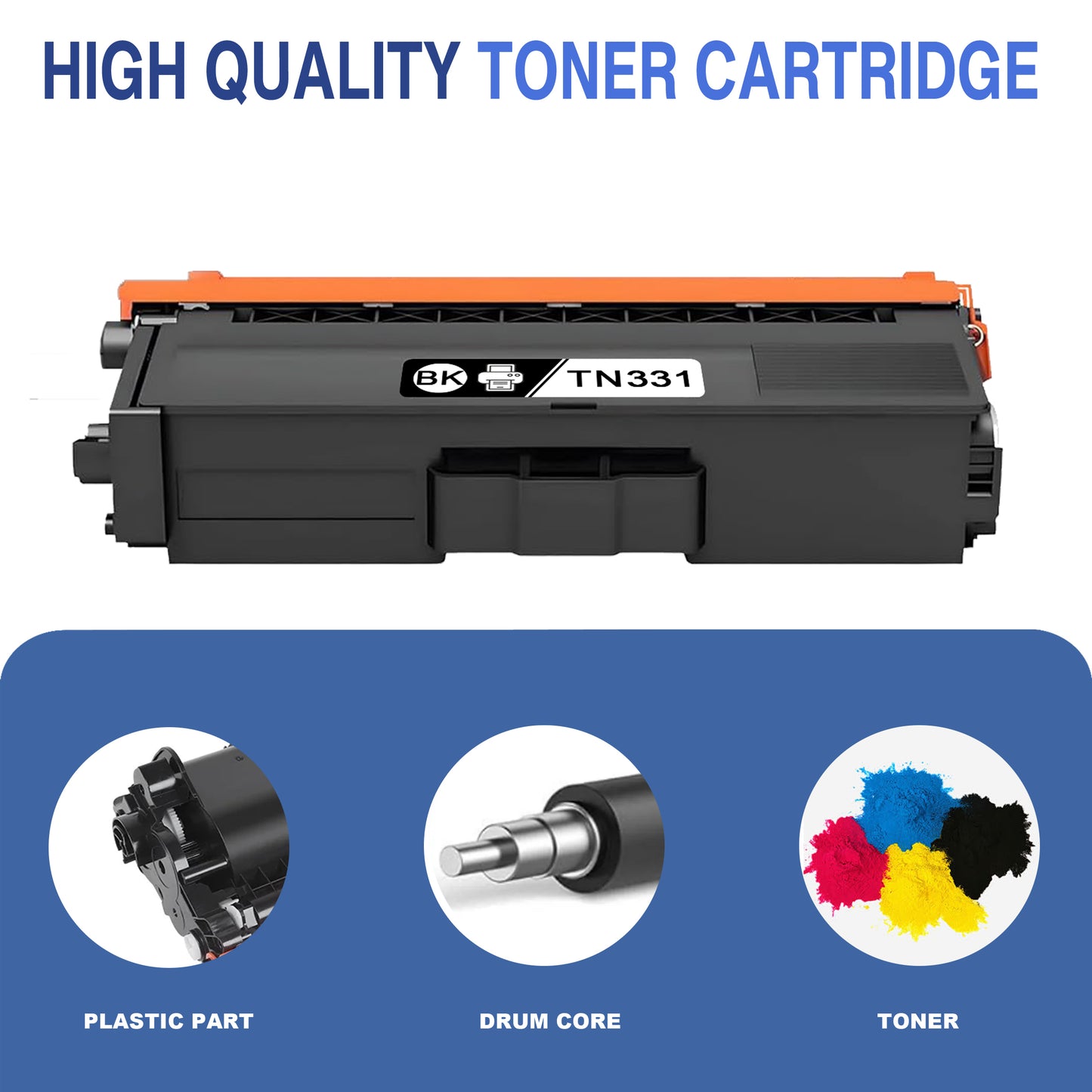 TN331 Toner Cartridges ZXTZX Compatibles for Brother TN331 Toner HL-8350CDWT MFC-9460CDN Series Printers 6 Pack ( 2*Cyan 2*Magenta 2*Yellow )