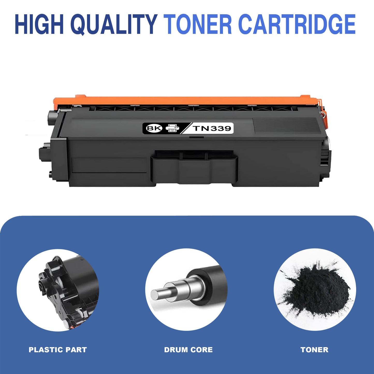 TN339 Toner Cartridges ZXTZX Compatibles for Brother TN339 Toner HL-L8350CDW MFC-L8600CDW Series Printers 3 Pack Black